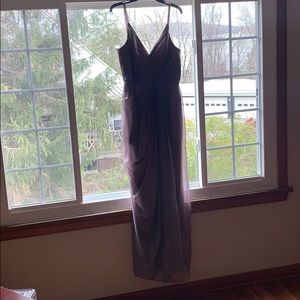 Vera Wang Shimmer Long Bridesmaid’s Dress